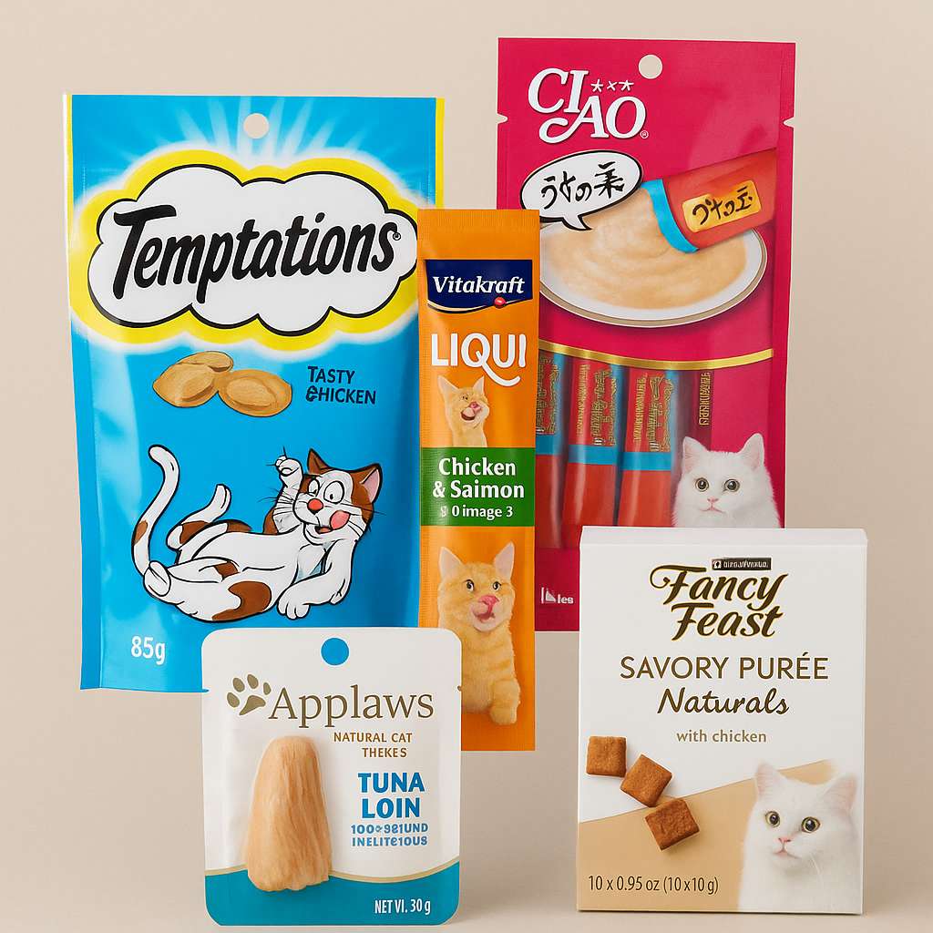 🐾 كل ما تحتاج معرفته عن مكافآت أكل القطط: الفوائد، الأنواع، وأشهر العلامات التجارية